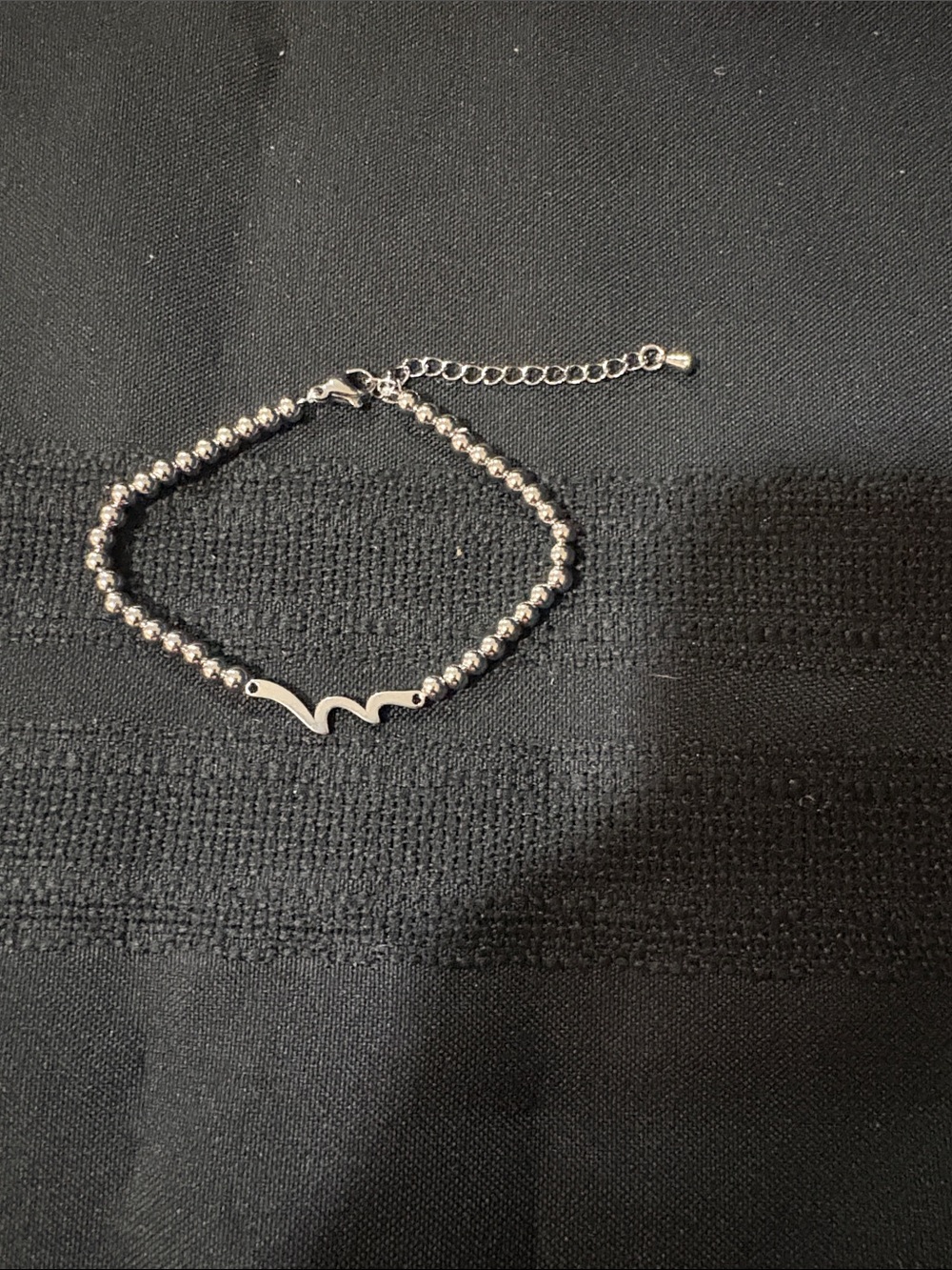 Silver Beaded Wave Bracelet - Women Jewelry